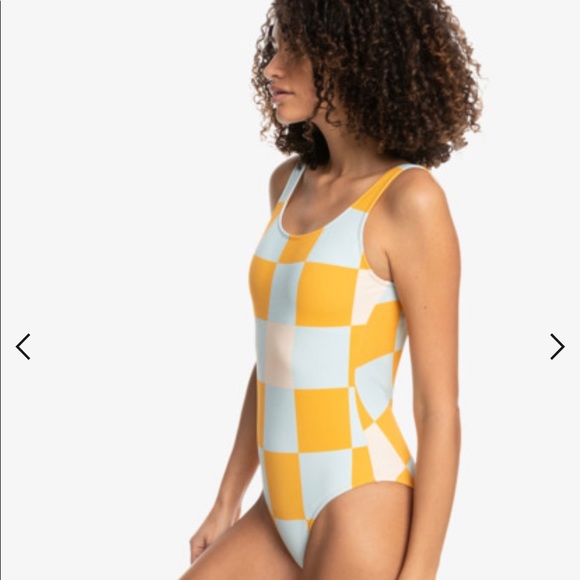 NWT womens quiksilver checked out one piece L - Picture 6 of 8